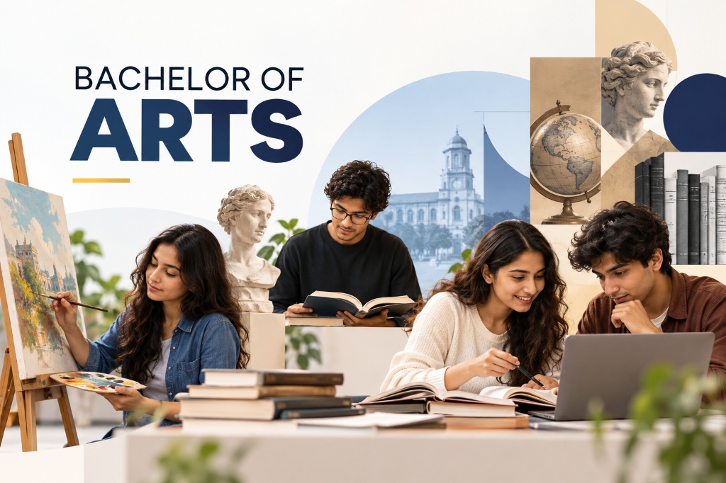Bachelor of Arts students engaging in creative arts and academic study